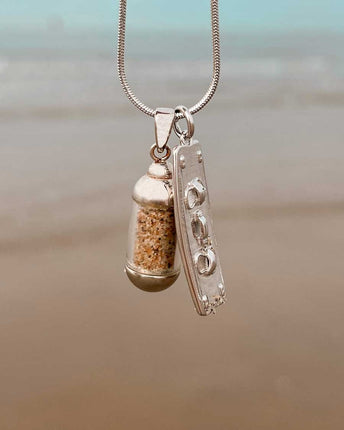 Laguna Treasures Laguna Treasures Beach Pendant Ketting Kiteboard Zilver