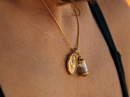 Laguna Treasures Laguna Treasures Beach Pendant Ketting Kitegirl Goud
