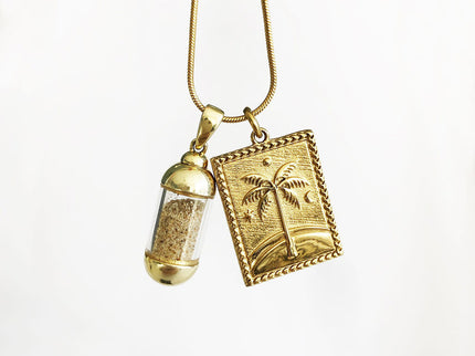 Laguna Treasures Laguna Treasures Beach Pendant Ketting My Loves Goud
