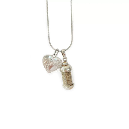 Laguna Treasures Laguna Treasures Beach Pendant Ketting Oceanlover Zilver