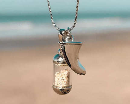 Laguna Treasures Laguna Treasures Beach Pendant Ketting Vin Zilver