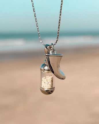 Laguna Treasures Laguna Treasures Beach Pendant Ketting Vin Zilver