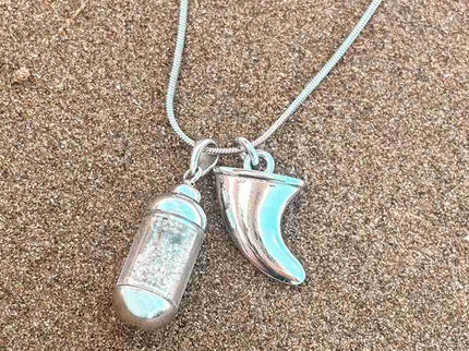Laguna Treasures Laguna Treasures Beach Pendant Ketting Vin Zilver