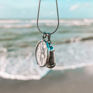 Laguna Treasures Laguna Treasures Beach Pendant Zilver met Kitegirl