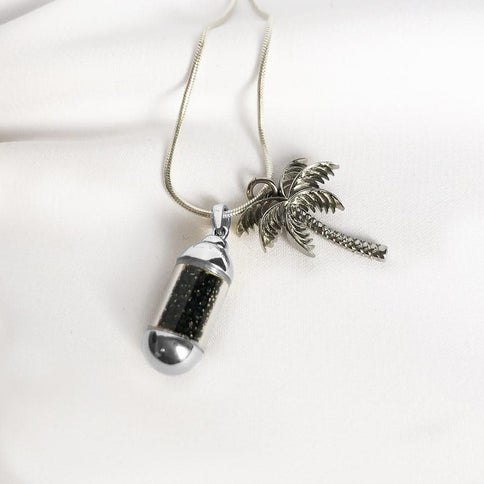 Laguna Treasures Laguna Treasures Beach Pendant Zilver met Palmboom