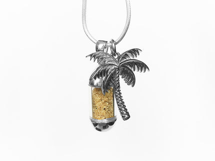 Laguna Treasures Laguna Treasures Beach Pendant Zilver met Palmboom