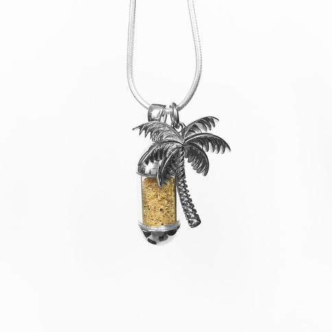Laguna Treasures Laguna Treasures Beach Pendant Zilver met Palmboom