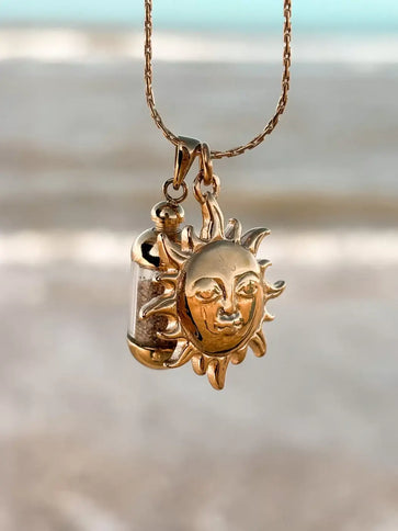 Laguna Treasures Laguna Treasures Beach Pendant Zon & Maan Goud
