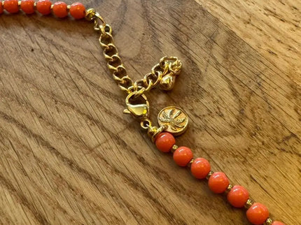 Laguna Treasures Laguna Treasures Bidart Ketting Oranje Goud