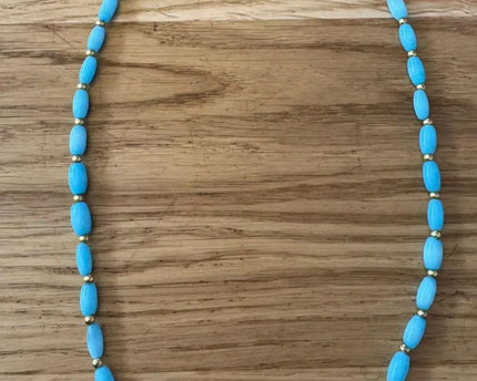 Laguna Treasures Laguna Treasures Bonaire Ketting Blauw Goud