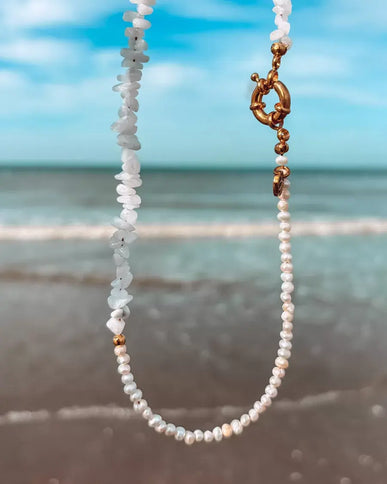Laguna Treasures Laguna Treasures Iced Parel Ketting