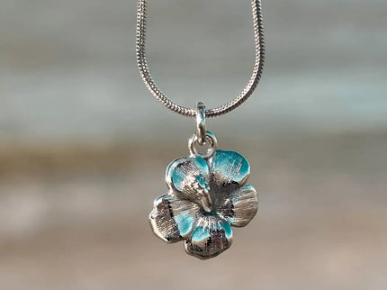 Laguna Treasures Laguna Treasures Oceaan Ketting Hibiscus Zilver