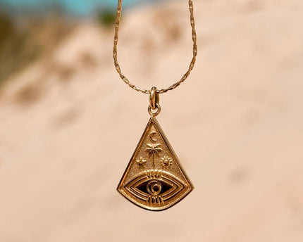 Laguna Treasures Laguna Treasures Oceaan Ketting Ocean Eye Goud