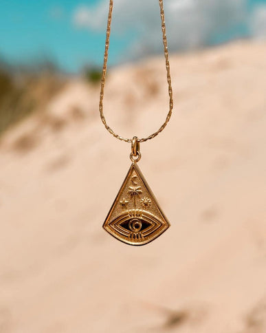 Laguna Treasures Laguna Treasures Oceaan Ketting Ocean Eye Goud