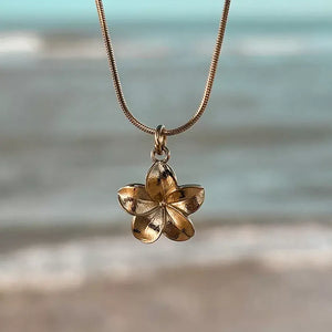 Laguna Treasures Laguna Treasures Oceaan Ketting Plumeria Goud