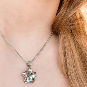 Laguna Treasures Laguna Treasures Oceaan Ketting Plumeria Zilver