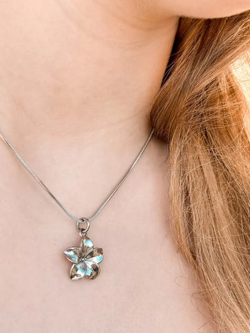Laguna Treasures Laguna Treasures Oceaan Ketting Plumeria Zilver