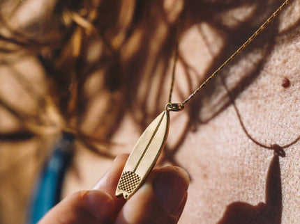 Laguna Treasures Laguna Treasures Oceaan Ketting Surfboard Goud