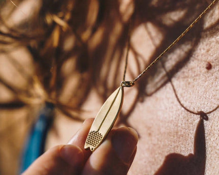 Laguna Treasures Laguna Treasures Oceaan Ketting Surfboard Goud
