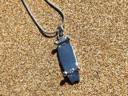 Laguna Treasures Laguna Treasures Oceaan Ketting Surfskateboard Zilver