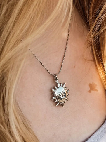 Laguna Treasures Laguna Treasures Oceaan Ketting Zon & Maan Zilver