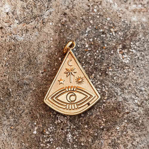 Laguna Treasures Laguna Treasures Ocean Eye Hanger Goud