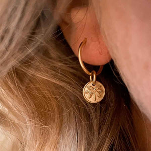Laguna Treasures Laguna Treasures Oorbellen Goud Mini Palm