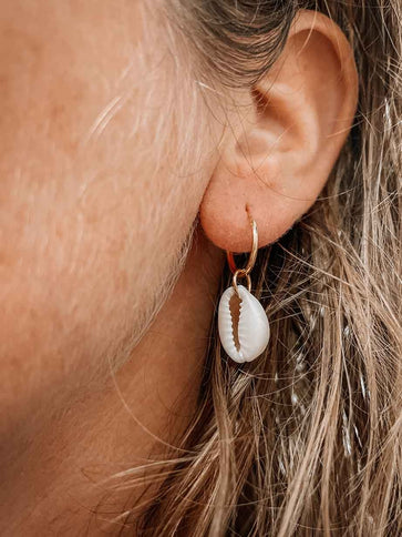 Laguna Treasures Laguna Treasures Oorbellen Mini Kauri Set Goud