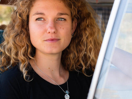 Laguna Treasures Laguna Treasures Zeeglas Ketting Island Vibes Zilver