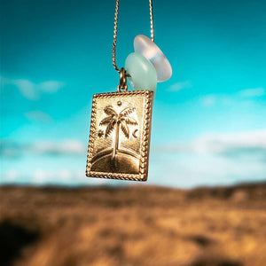 Laguna Treasures Laguna Treasures Zeeglas Ketting My Loves Goud