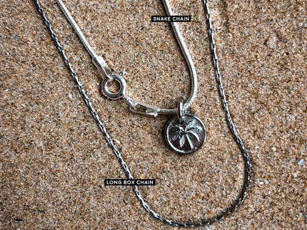 Laguna Treasures Laguna Treasures Zeeglas Ketting Surfboard Zilver