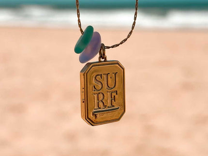 Laguna Treasures Laguna Treasures Zeeglas Ketting Surfgirl Goud