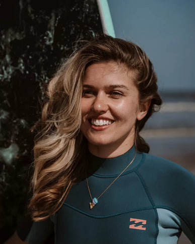 Laguna Treasures Laguna Treasures Zeeglas Ketting Wave Rider Goud