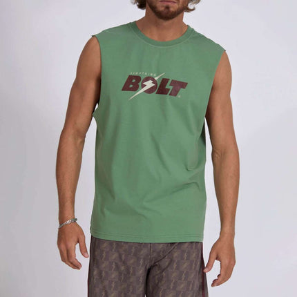 Lightning Bolt Lightning Bolt Heren Heritage Tank Top Green