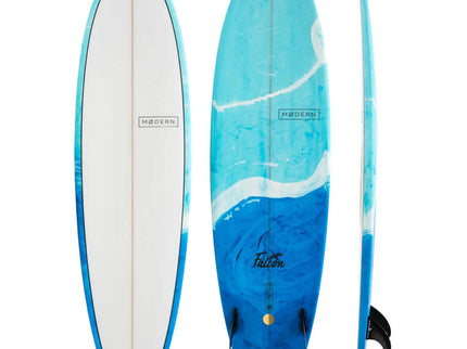 Modern Modern Falcon PU - FCS II - 3 Fin - Blue Swirl FACTORY SECOND