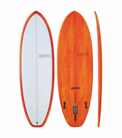 Modern Modern Highline PU - FCS II - 3 Fin FACTORY SECOND 5'10 Firestorm