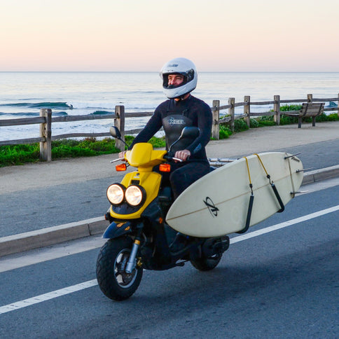Moved By Bikes Moved By Bikes Moped Surfboard Rack