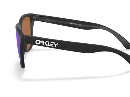 Oakley Oakley Frogskins Matte Black Prizm Violet Zonnebril