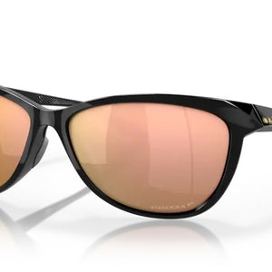 Oakley Oakley Pasque Polished Black Prizm Rose Gold Polarized Zonnebril