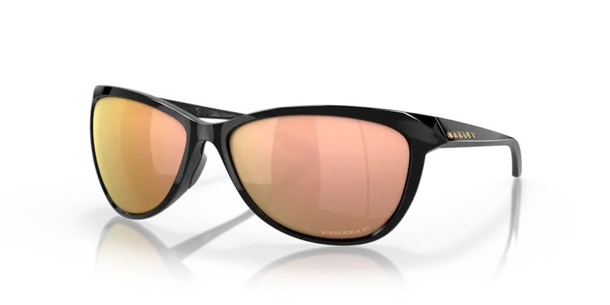 Oakley Oakley Pasque Polished Black Prizm Rose Gold Polarized Zonnebril