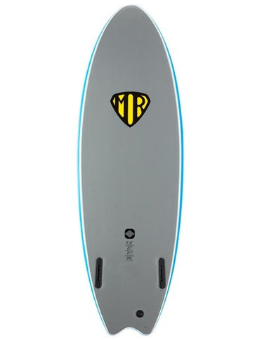 Ocean & Earth Ocean & Earth Ezi Rider Softtop Twin Fin 5'6" Dazzling Blue