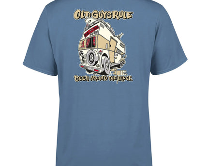 Old Guys Rule Old Guys Rule Been Around The Block T-shirt III Navy