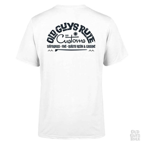 Old Guys Rule Old Guys Rule Custom Surf Shop T-shirt White