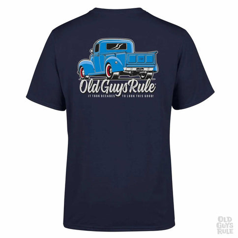 Old Guys Rule Old Guys Rule It Took Decades Tee II Navy