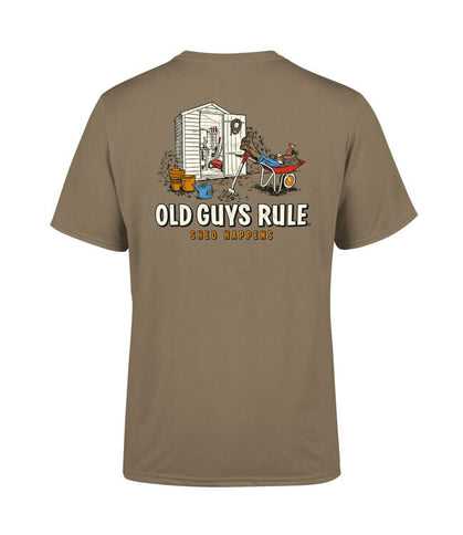 Old Guys Rule Old Guys Rule Shed Happens Tee Prairie Dust