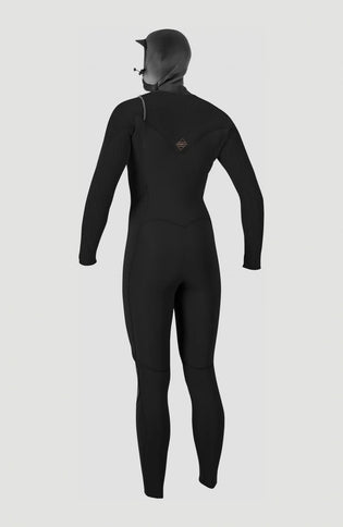 O'Neill O'Neill Hyperfreak 5/4+ Dames Hooded Wetsuit – Black