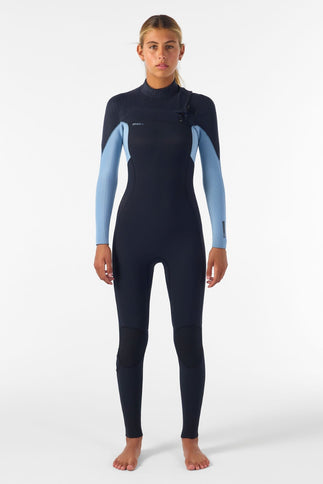 O'Neill O'Neill Hyperfreak 5/4+ Dames Wetsuit Black / Faded Denim