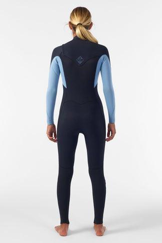 O'Neill O'Neill Hyperfreak 5/4+ Dames Wetsuit Black / Faded Denim