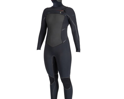 O'Neill O'Neill Pycho Tech 6/4 Hooded Dames Wetsuit Black