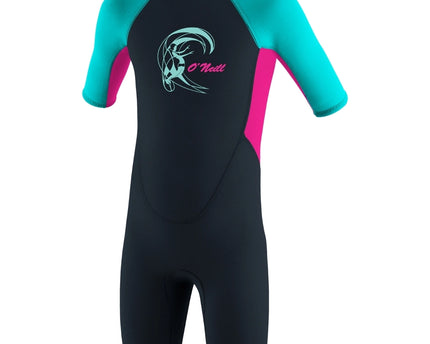 O'Neill O'Neill Reactor 2/2 Kinder Shorty Wetsuit Berry Light Aqua